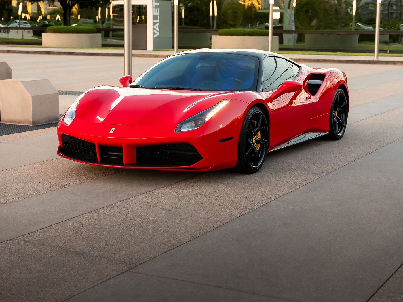 Ferrari 488 GTB prepared for a wedding entrance