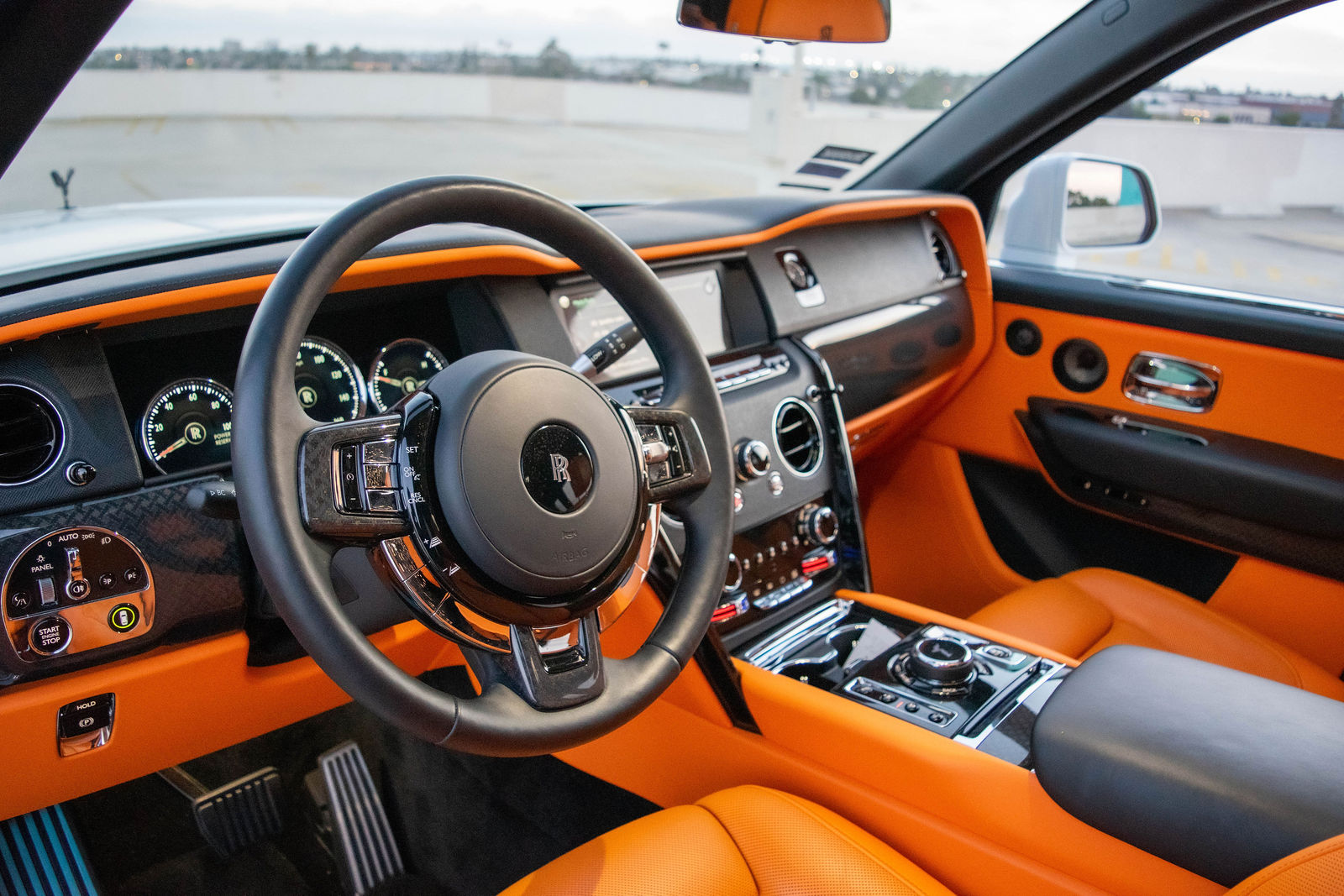 Rolls-Royce interior prepared for a private Southern California delivery